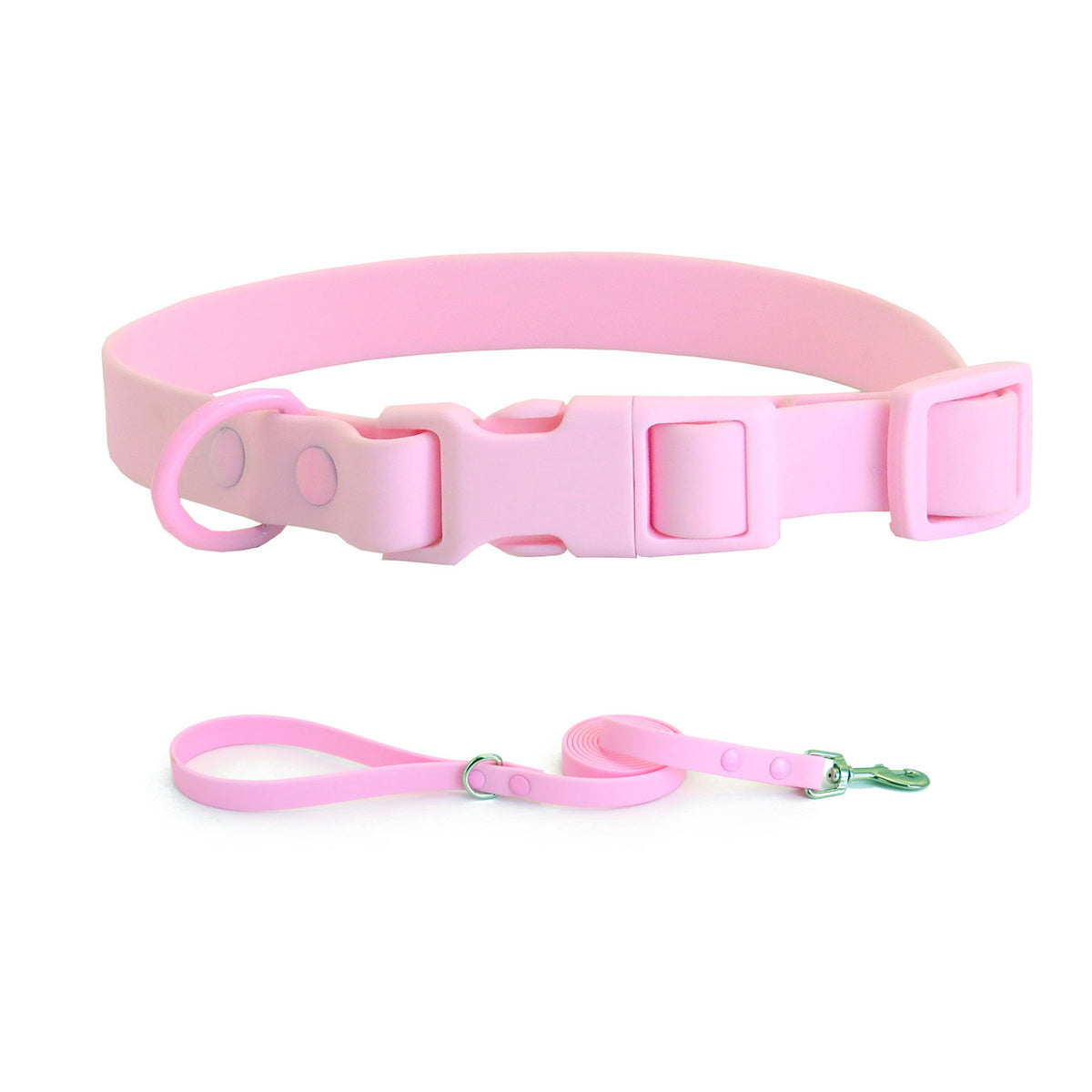 Waterproof wipe-clean PVC dog collar in 12 colour options