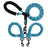 Tangle free twin dog lead shown in bright colour options