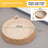 Handwoven grass and cotton linen cat nest with scratch pad, product image 11