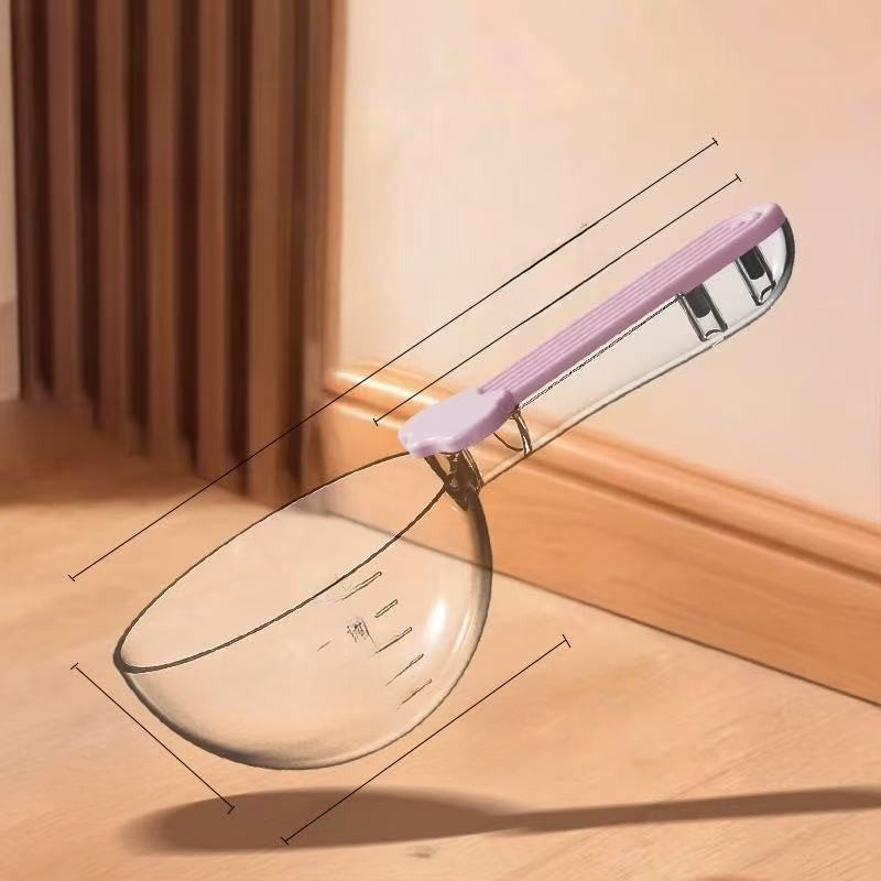 Pet Food Scoop with Scale and Clip