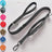 Elastic bungee dog lead with padded handle and car clip, product photo