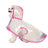 Clear EVA dog raincoat with four-leg cover in pink, product image 3