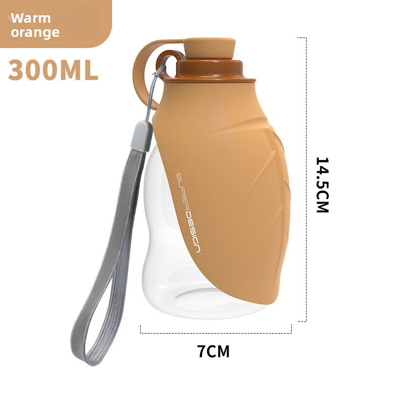 Portable silicone dog water bottle for walks and travel, product image 8