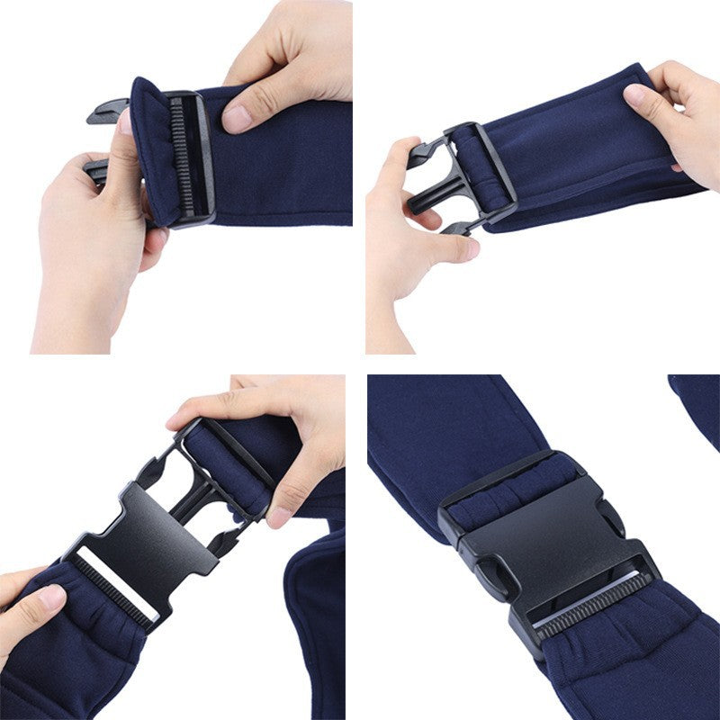 Grey pet sling carrier bag with adjustable shoulder strap, photo 4