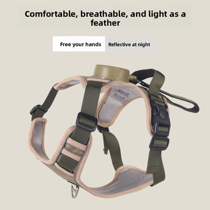 Dog harness vest with built-in retractable lead, product image 12