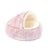 Thick plush cat sleeping bed in two-tone velvet, photo 29 of 29