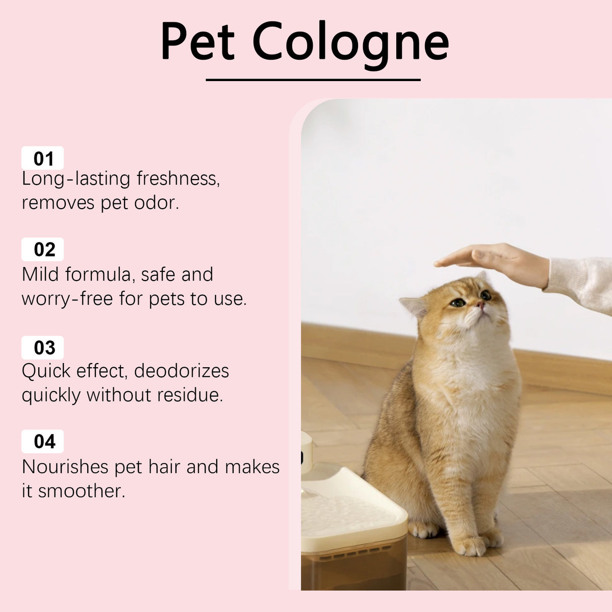 Portable Dog Deodorising Spray, Fresh Pet Care Mist