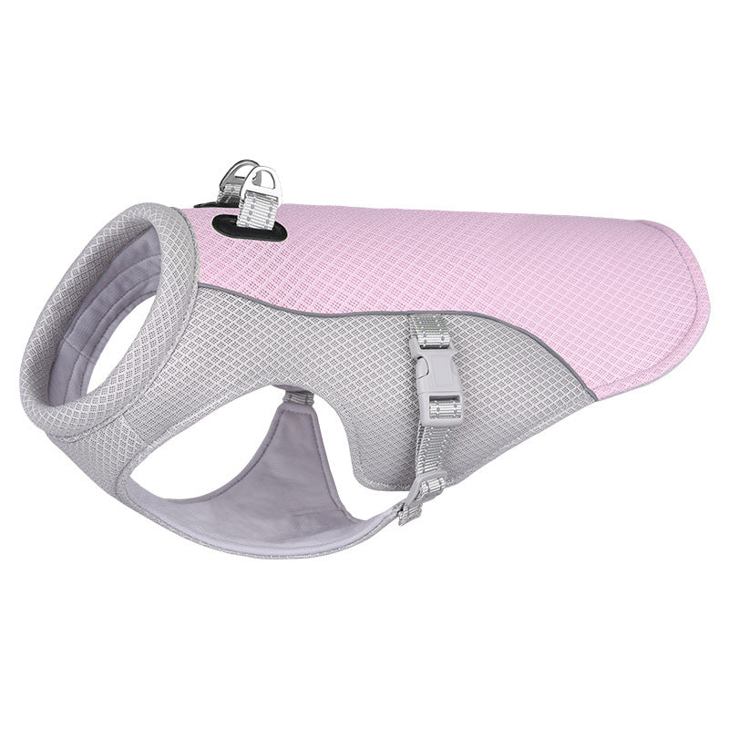 Breathable summer pet vests in five bright colours