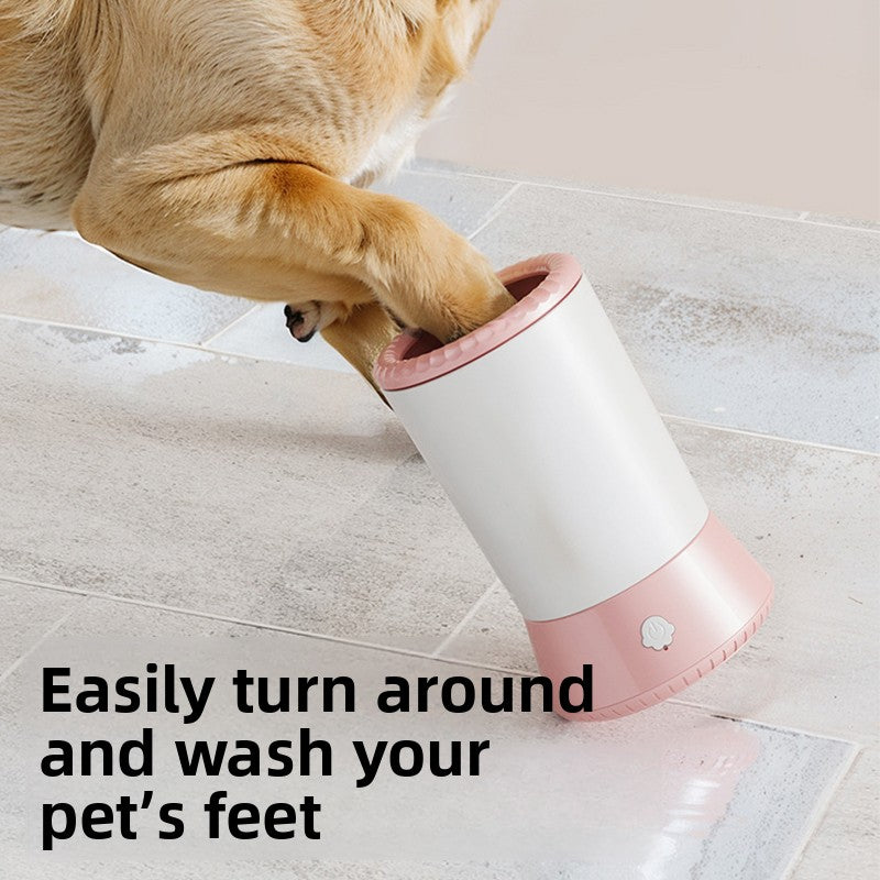 Automatic Dog Paw Washing Cup with Forward and Reverse Rotation