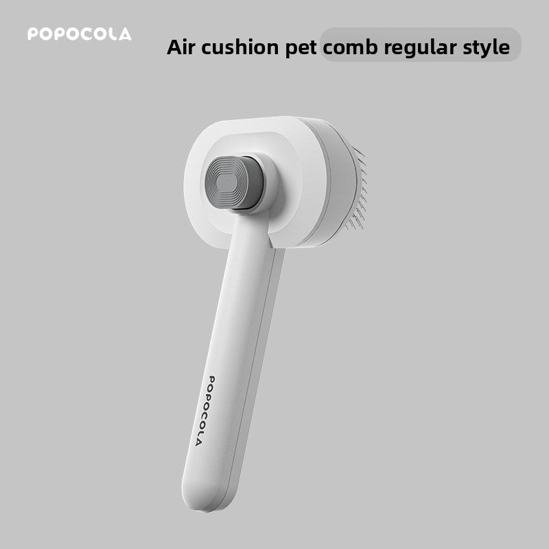 Deshedding Brush with One-Button Hair Release for Cats and Dogs