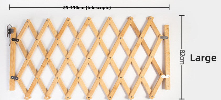 Freestanding wooden foldable pet gate for doorways and rooms, photo 7