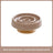 Round Ceramic Slow Feeder Bowl 15.5cm with Raised Pattern and Optional Wooden Base