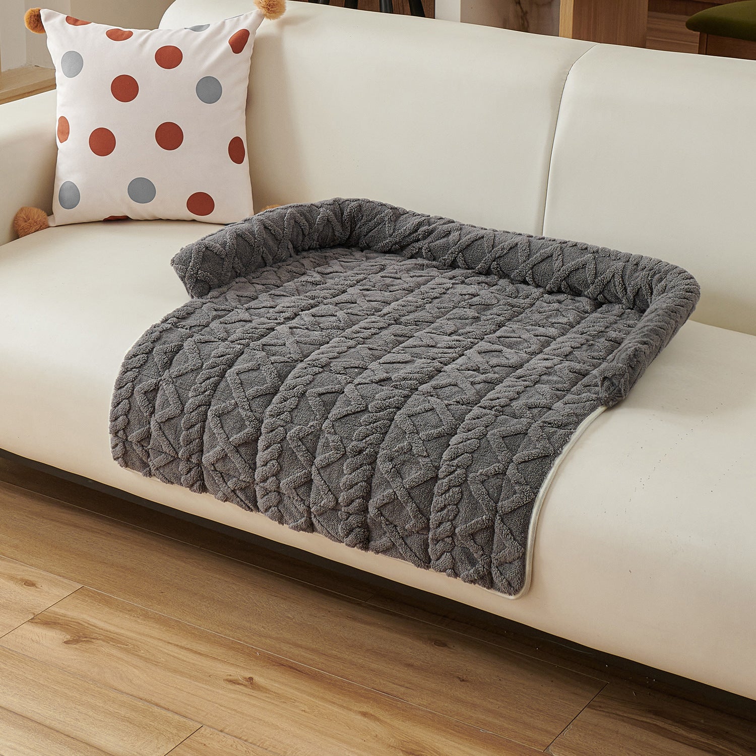 Thick square pet sofa cushion bed for dogs and cats, photo 19 of 23