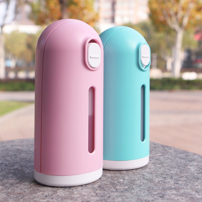 Portable Leak-Proof ABS Pet Water Bottle in 300ml to 550ml Sizes for Dogs on Walks