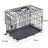 Foldable wire pet crate with removable tray, product view