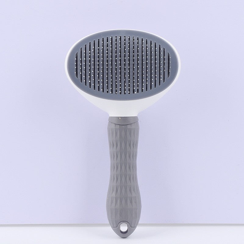 Anti-Slip Grip Slicker Brush with Stainless Steel Pins for Pets