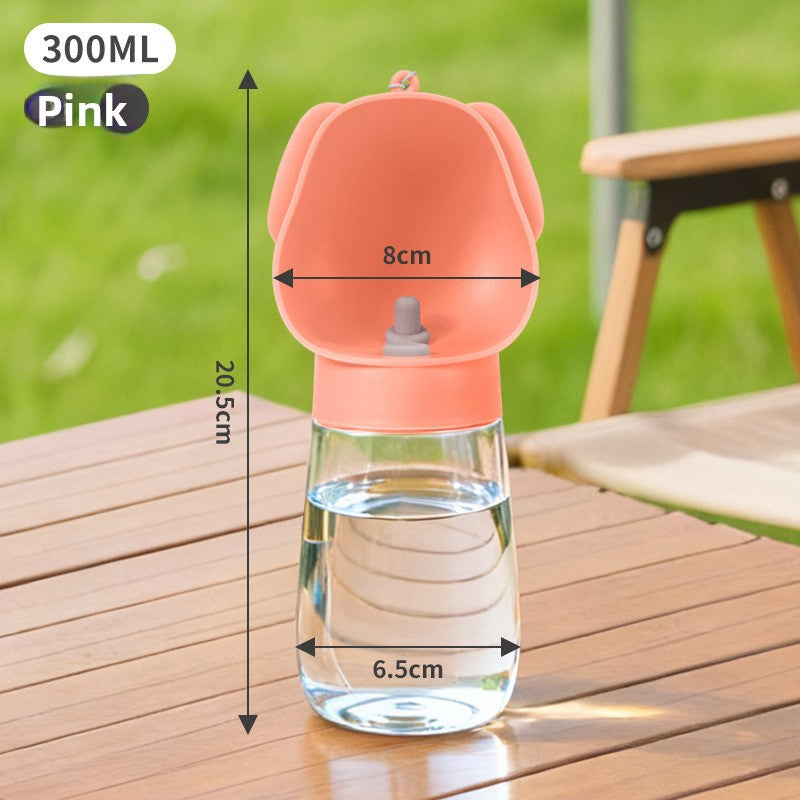 Portable 3-in-1 Pet Water Bottle with Food Container and Waste Box for Dog Walks