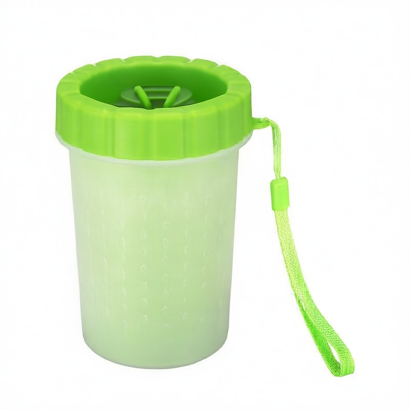 Paw Washing Cup with Soft Brush Insert for Dogs and Cats, Portable