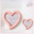 Glazed ceramic pet food plate with bear design in blue and pink, view 40