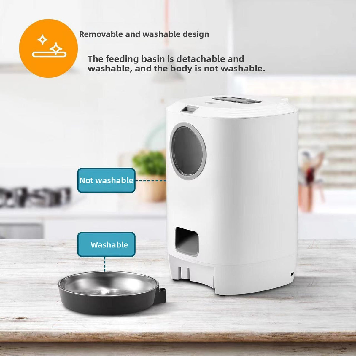 Automatic Pet Feeder 4.5L with Timed Programmable Feeding and App Control