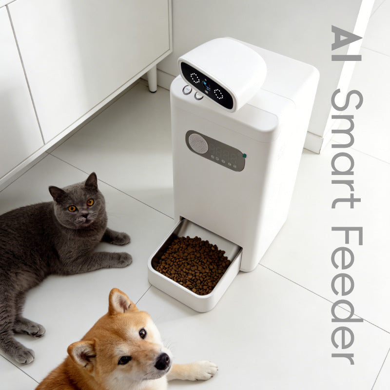 Automatic Pet Feeder with 1080p HD Camera, 3.5L Capacity, Wi-Fi App Control and Night View