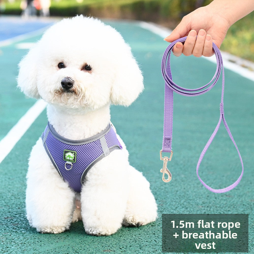 Breathable vest harness for small dogs and cats, 4 sizes available
