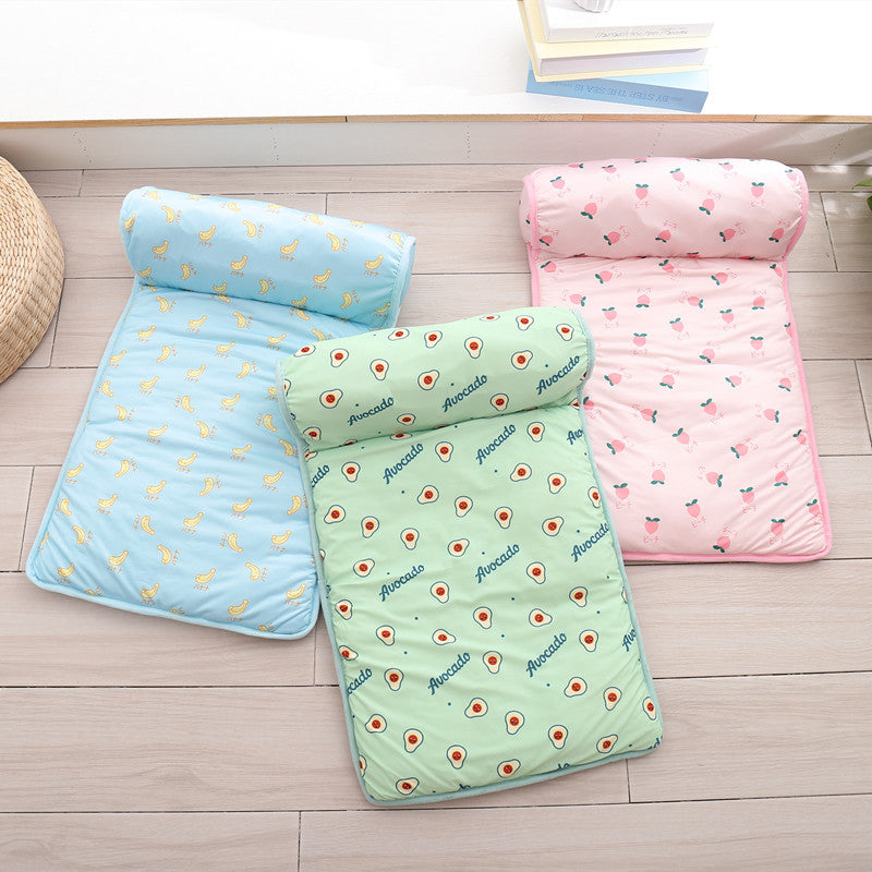 Ice silk pet cooling mat with built-in pillow, photo 4 of 15