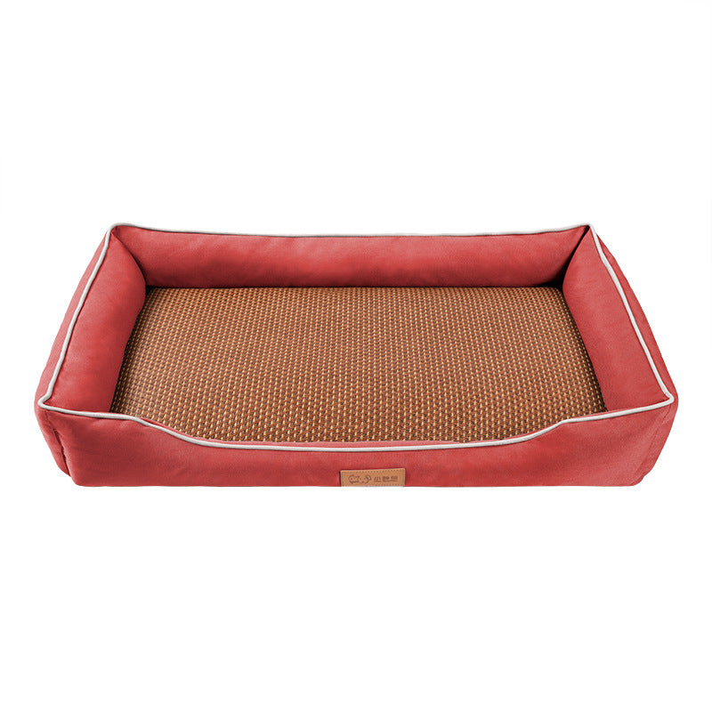 Waterproof 600D Oxford dog bed with summer mat, additional product photo
