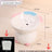 Ceramic Elevated Pet Bowl with Anti-Spill Slanted Opening and Double Ears in Cute Designs