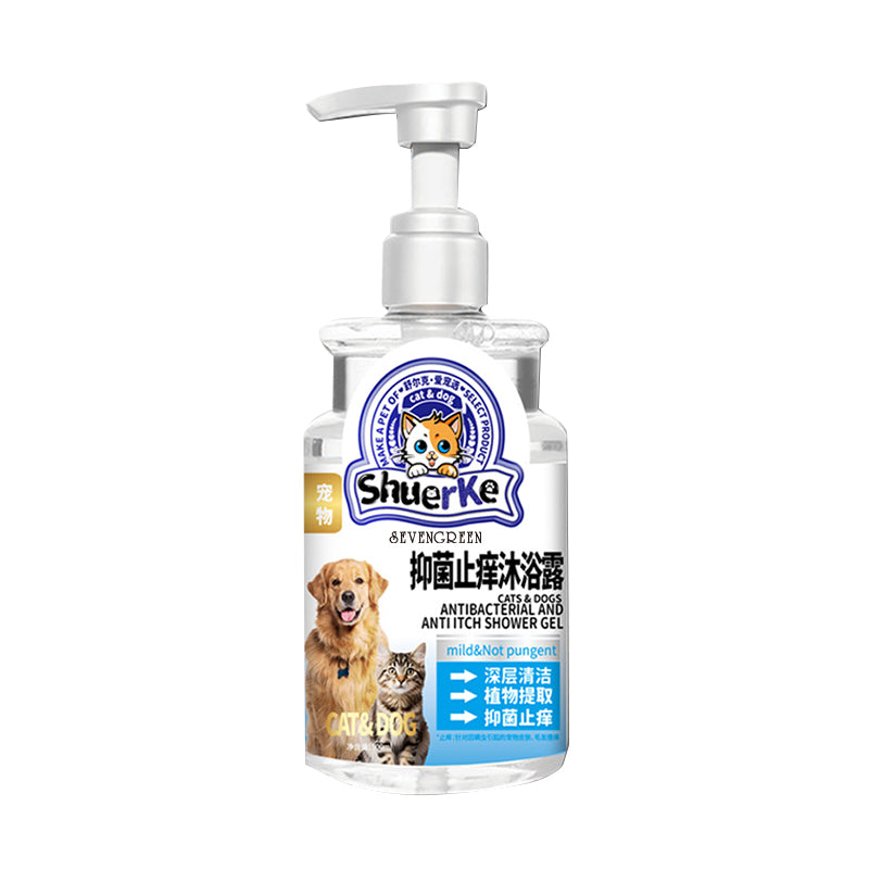 Anti-Mite Pet Shower Gel for Cats and Dogs, 500ml Range
