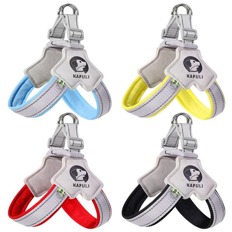 Breathable mesh Y-shape dog harness, main product photo