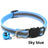 Striped reflective cat collar with bell, available from Pet Royale UK