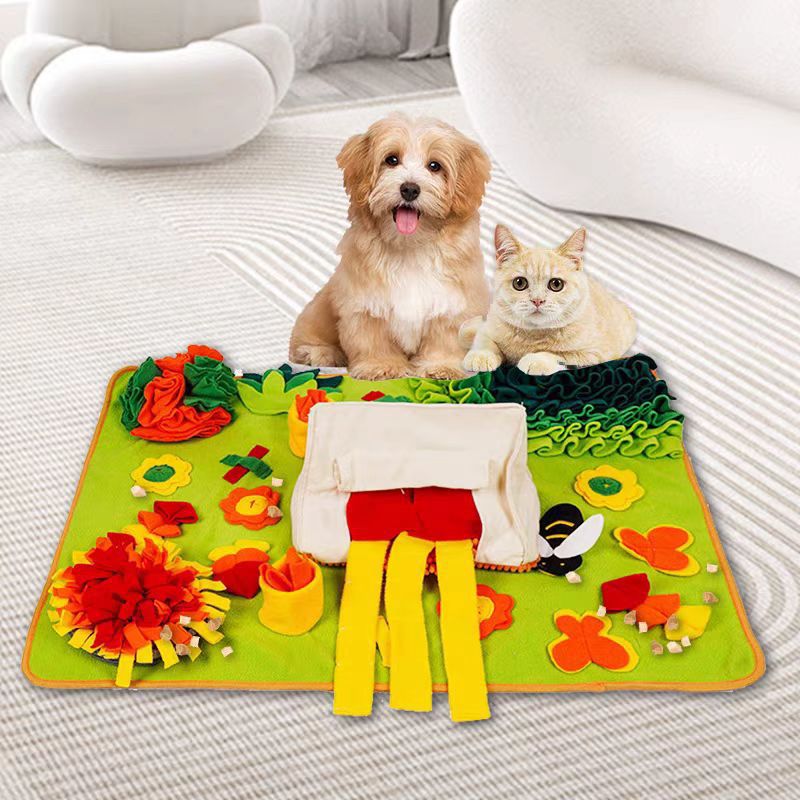 Interactive Pet Snuffle Mat for Dogs and Cats, Scent Foraging