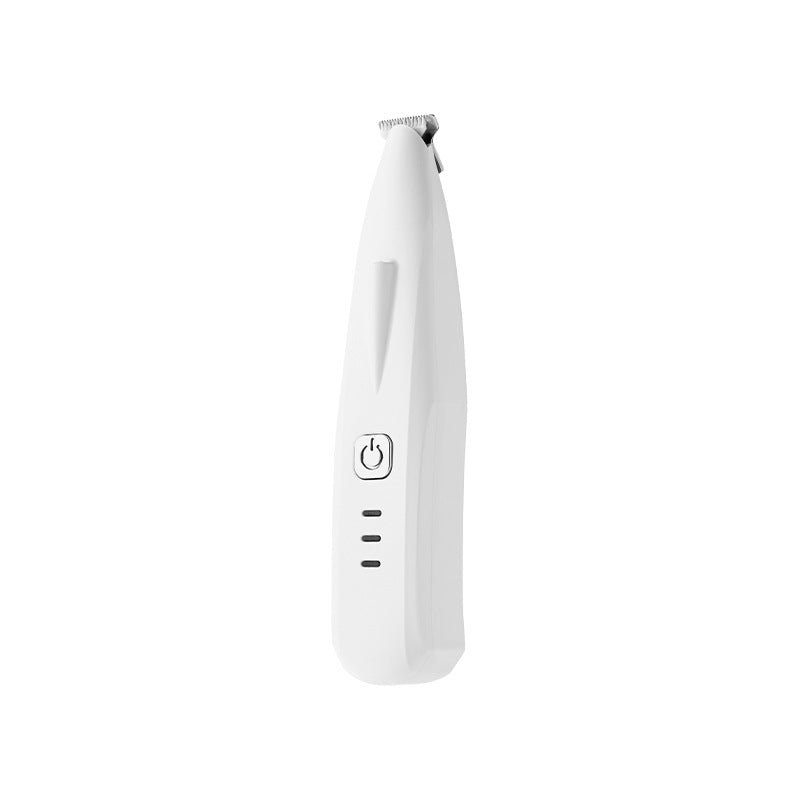 Wide Blade Paw Trimmer with LED Light, Quiet Rechargeable Shaver