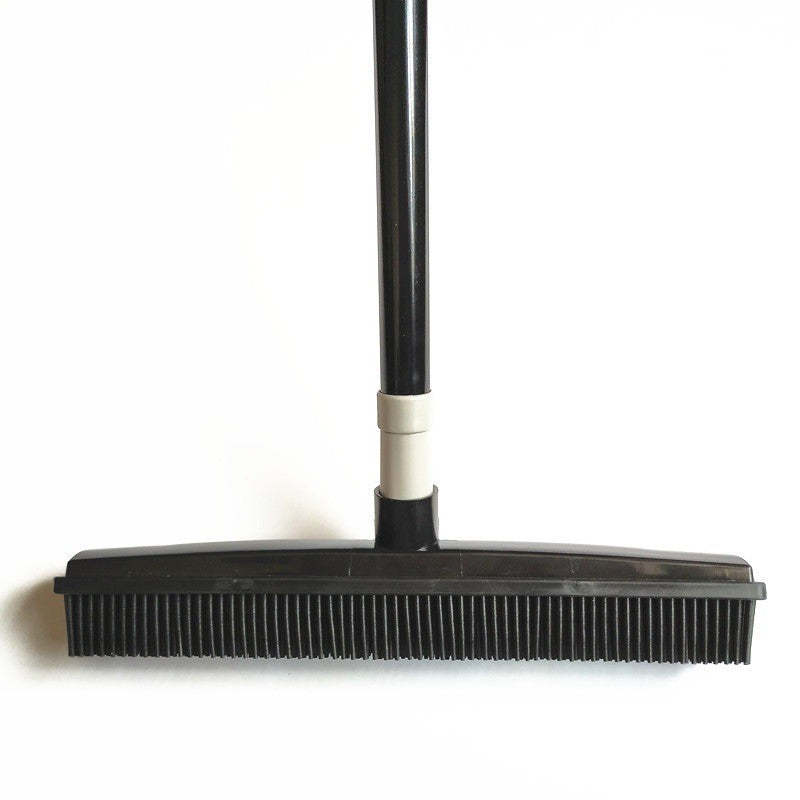 Pet Hair Removal Rubber Broom in Durable TPR for Carpets, Floors and Windows