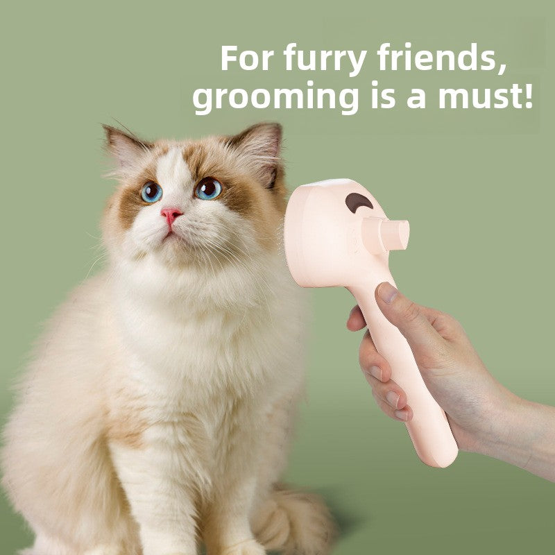 Pet Spray Comb with Watering Can, Soft Pin Mist Brush for Fur Care