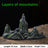 Stone rockery aquarium ornament shaped like mountain peaks