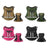 Tactical nylon dog harness with reflective strips in military green, view 5