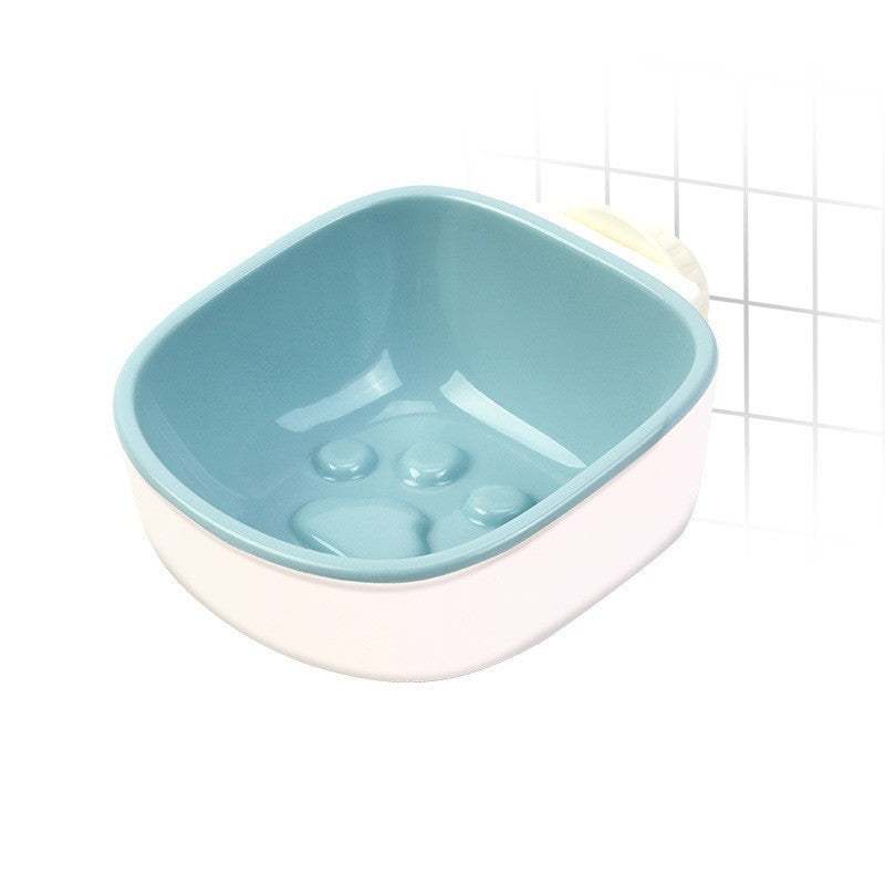 Slow feeder hanging bowl for cats and small dogs