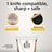 Quiet Pet Hair Clipper with Metal Blade and 120 Minute Runtime