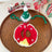 Hand-crocheted Christmas collar for cats with snowflake design, product image 2
