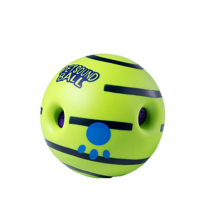 Rolling sound chew ball for dogs in three sizes, squeaky interactive toy - view 4