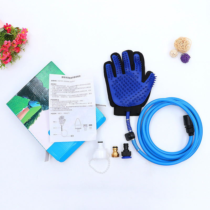 Pet Bath Massage Glove with Water Spray for Dogs and Cats