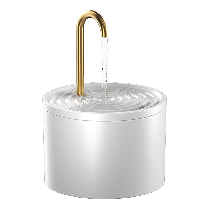 Automatic Ceramic Pet Water Fountain with Silent Pump and Filter Sponge for Cats