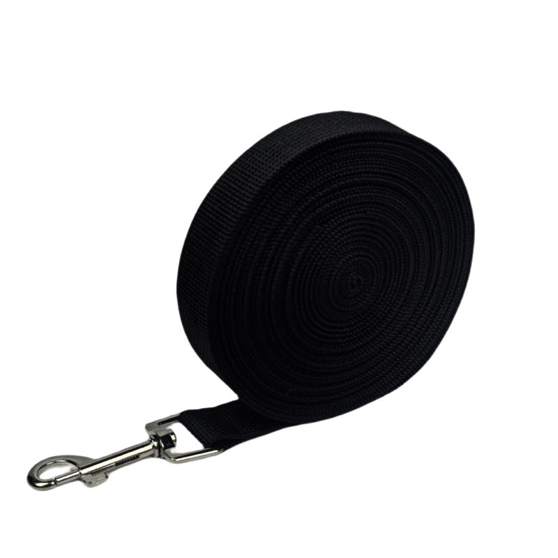 Long dog training leads in nine colours and many lengths