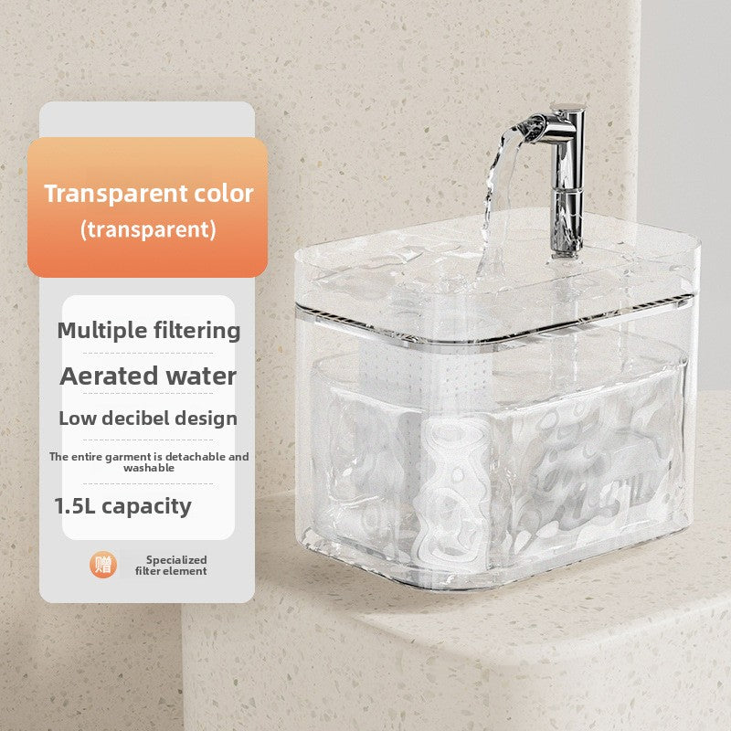 Automatic Pet Water Dispenser with Silent Pump and Sensor Refill for Cats and Small Dogs