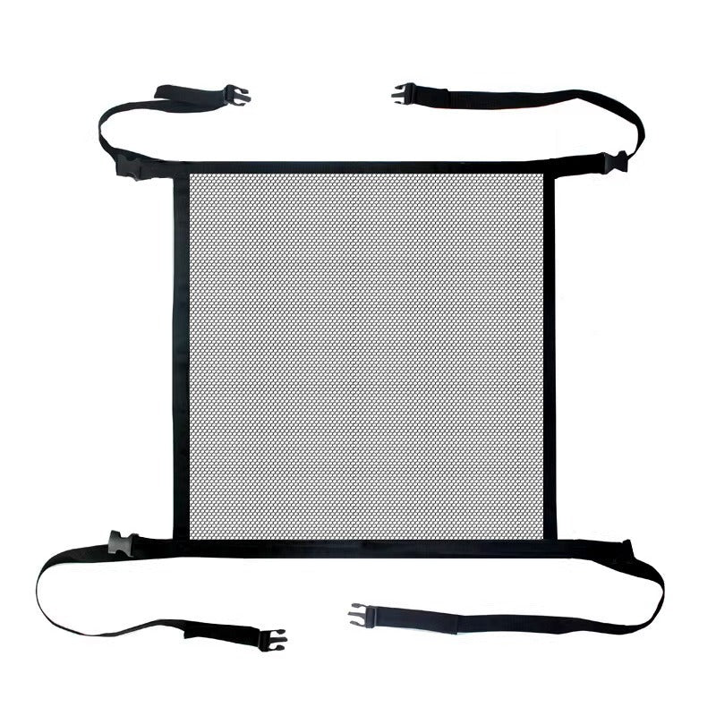Car pet safety barrier net between the front seats