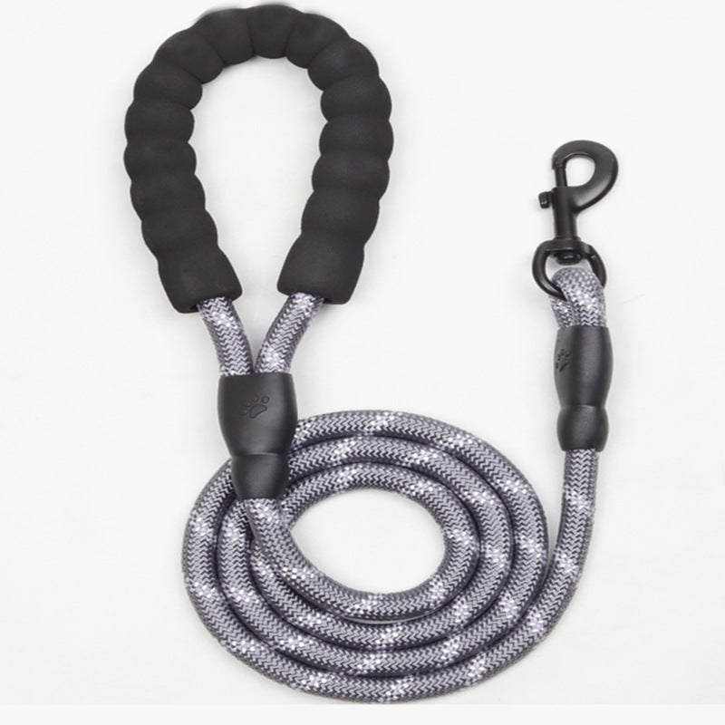 Reflective Nylon Rope Dog Lead for Safer Night Walks