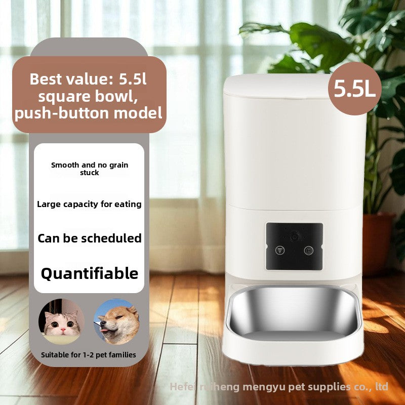 Automatic Pet Feeder with Smart Timer and Camera