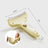Stainless Steel Detangling and Thinning Rake, Non-Slip Handle
